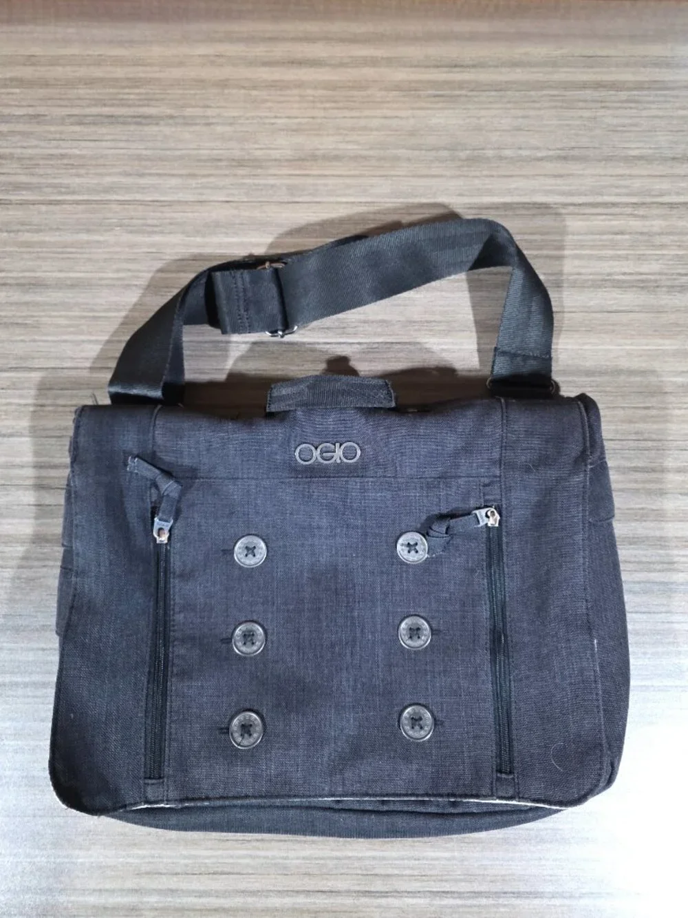 OGIO Midtown Women's Messenger Laptop Bag Black Polka Dot 15